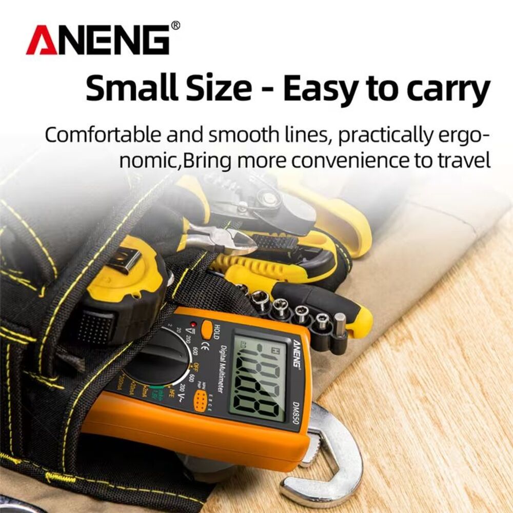 ANENG DM850 Auto Ranging Digital Multimeter AC/DC Voltage Current Ohm W/Battery - Picture 7 of 12